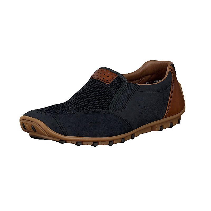 Panske Slip On Rieker 08967-14, Modre